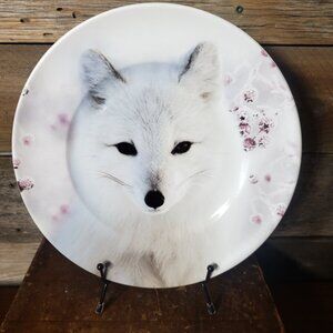 Winter White Fox Dinner Plate by Robert Stanley Home Collection 22F5 Collection